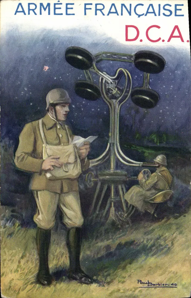 Französische Armee — Luftabwehr — Peau Barbier-40 - Vorderseite