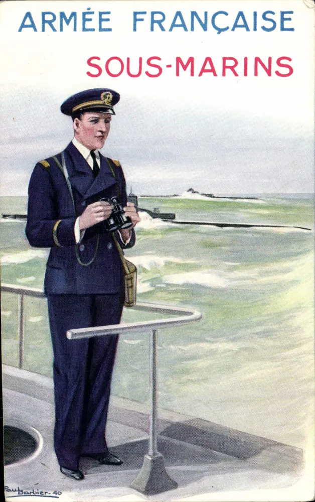 U-Boot-Mannschaften — Französische Armee — Paul Barbier.40 - Vorderseite