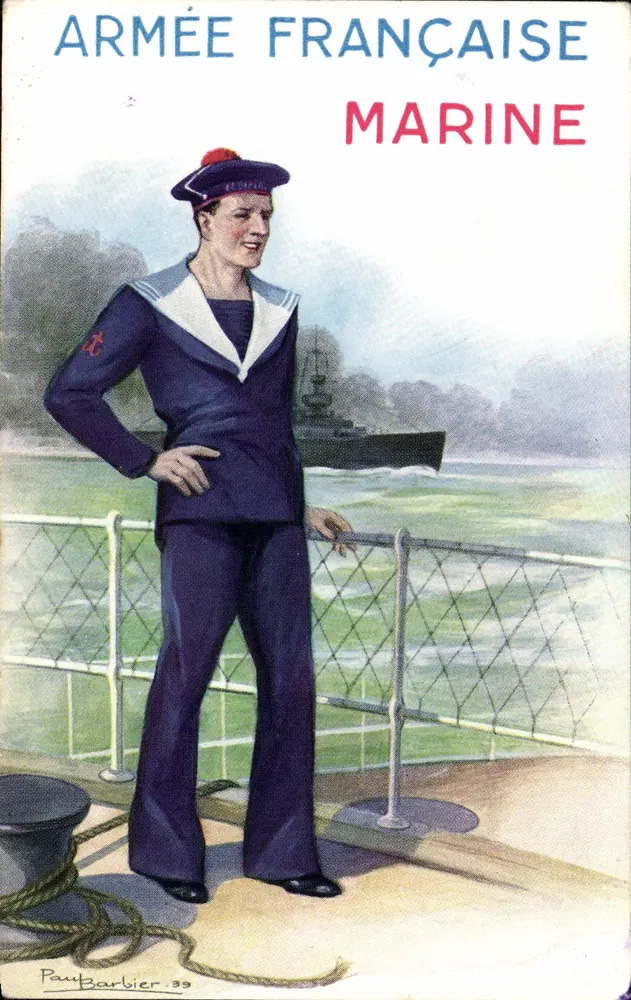 Französischer Matrose — Französische Marine — Paul Barbier.39 - Vorderseite