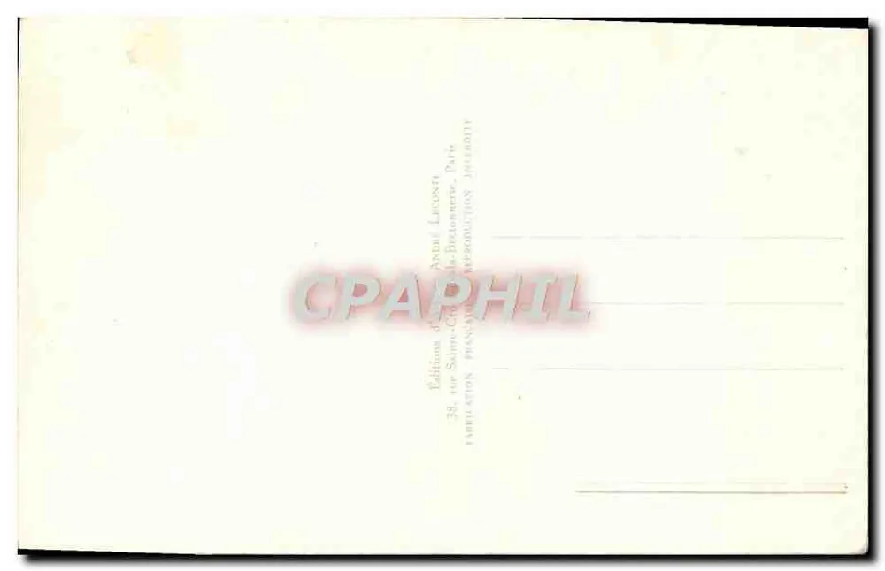 Französische Armee Philatelie — Paul Barbier-40 - Rückseite