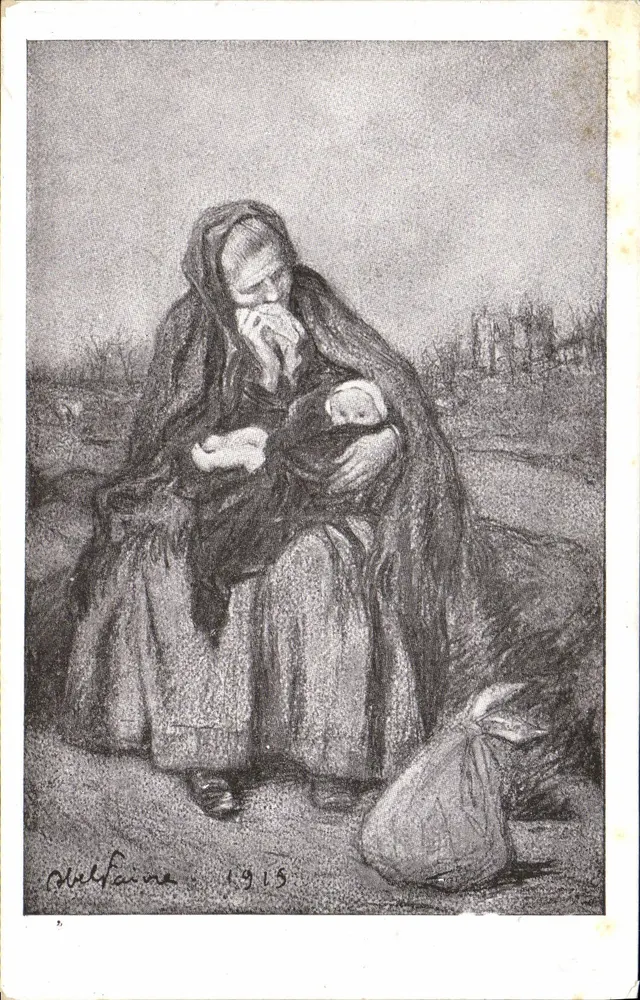 Mutter mit ihrem Kind — 1915 — Stellaine - Vorderseite
