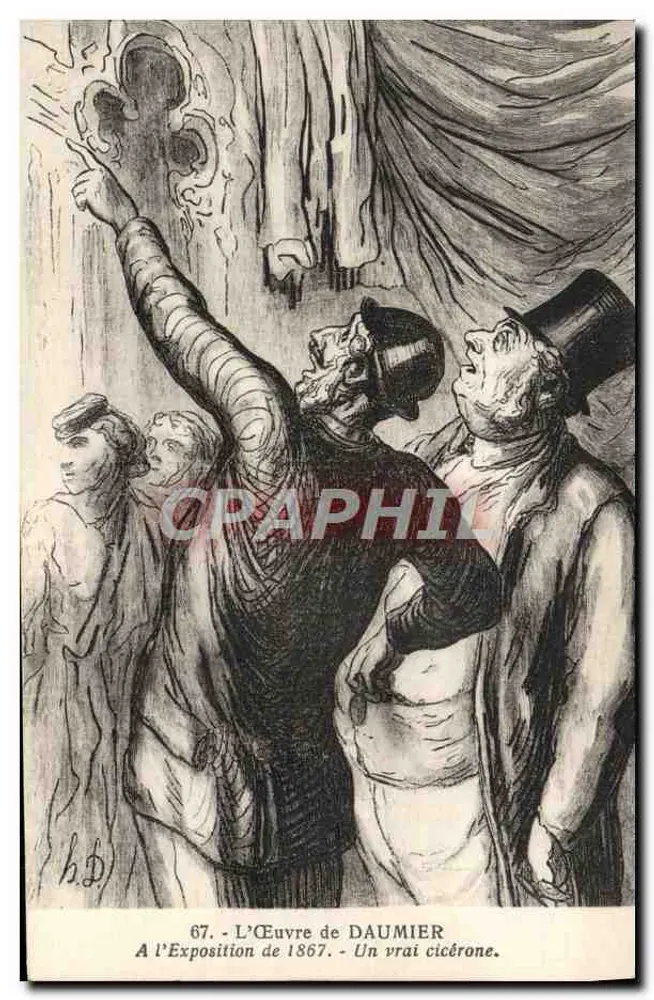 Het Werk van Daumier — Aan de Tentoonstelling van 1867 — Een echte cicerone — Uitgever: Collecties van Kunst en Geschiedenis, Parijs - Voorkant
