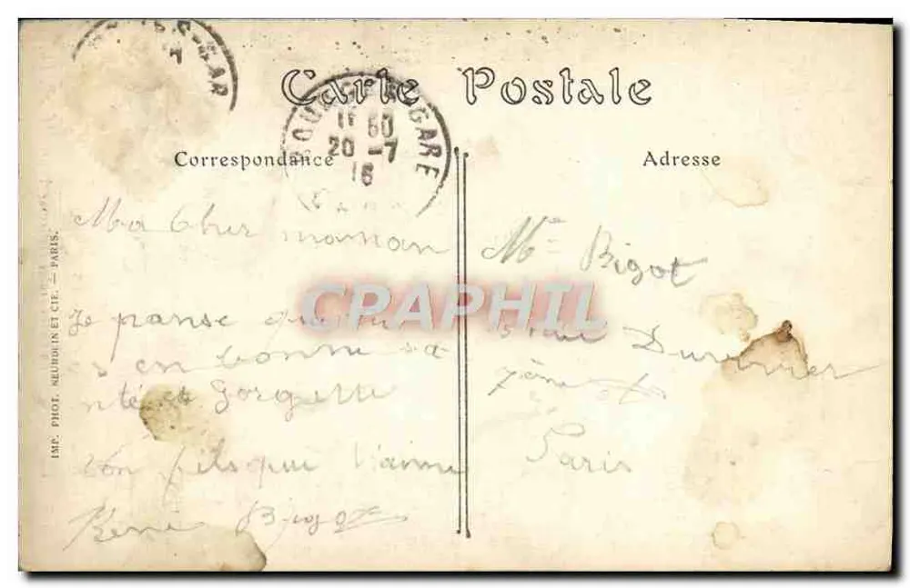Bourges — A Catedral, a Torre Grande — ND. Fot. - Verso