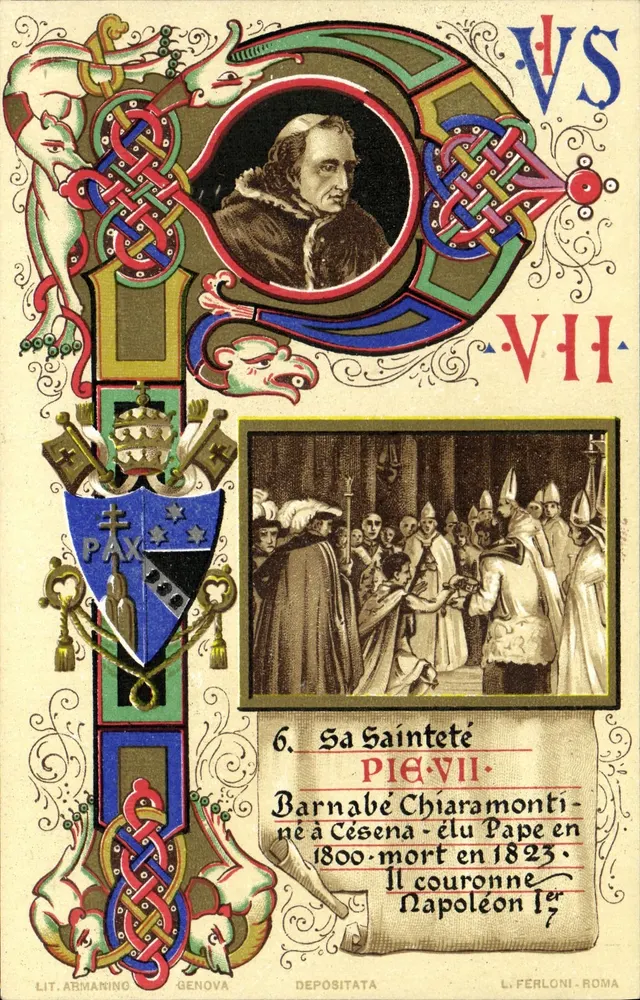 Barnabé Chiaramonti — Sua Santidade Pio VII — L. Ferloni, Roma - Frente