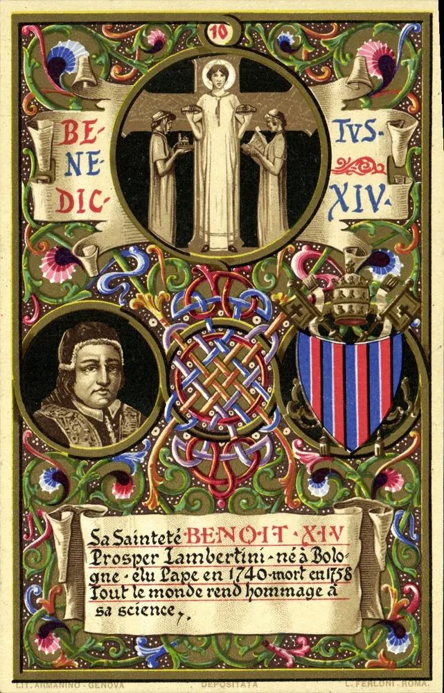 São Benedito XIV — Prosper Lambertini — editor L. Perloni, Roma - Frente