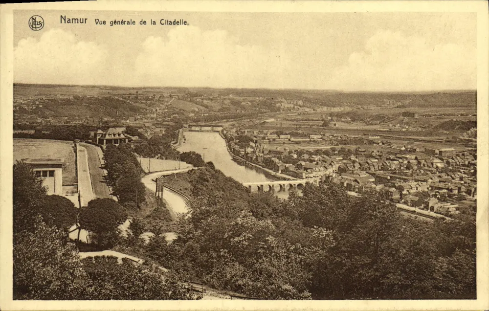 Namur — Vista geral da Cidadela — Editor Thill, série 16, n° 12 - Frente