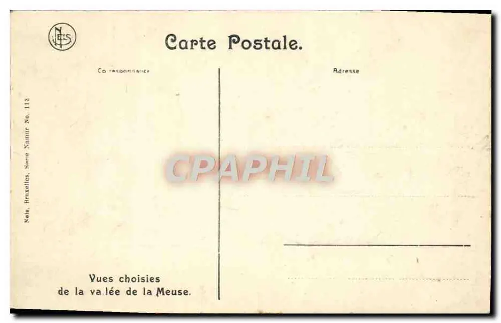 Namur — Katedra — Nels, seria Namur nr 113 - Rewers
