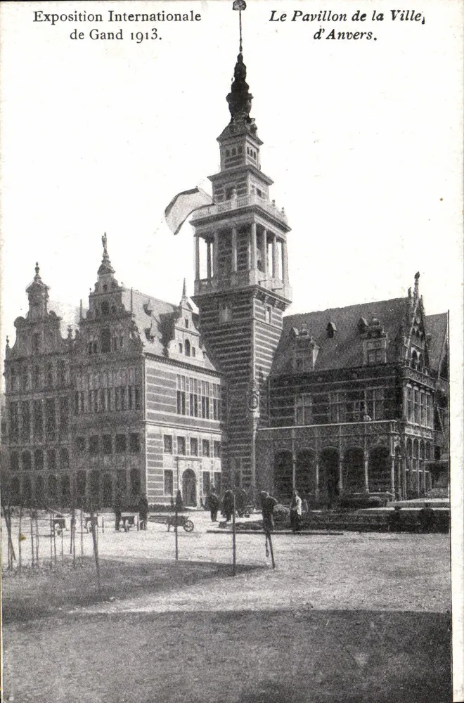 Internationale Ausstellung von Gent 1913 — Das Pavillon der Stadt Antwerpen - Vorderseite