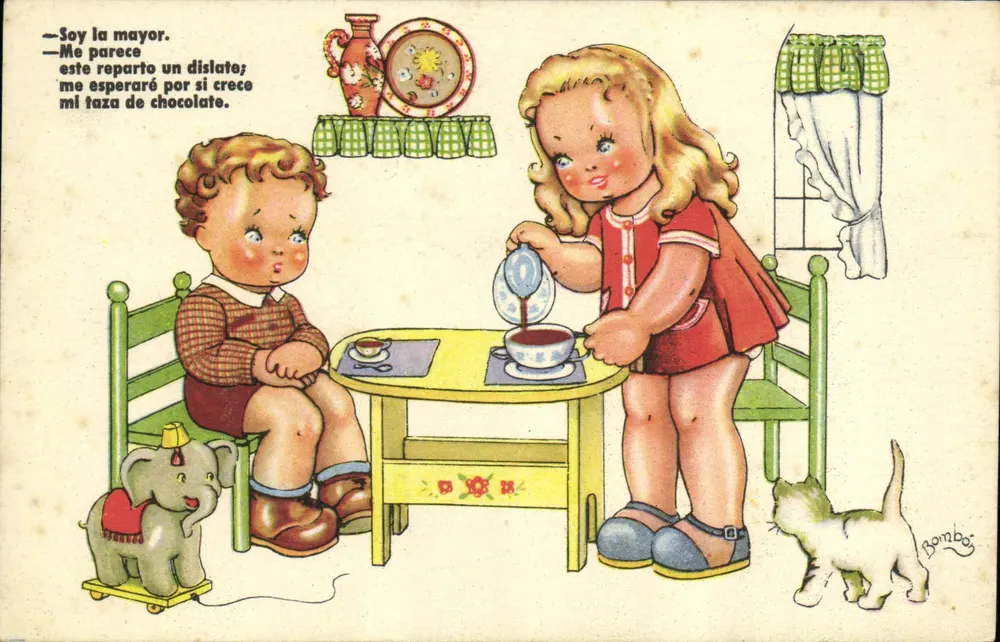 Kinder spielen mit der Teekanne — Bomboi — n°9 - Vorderseite
