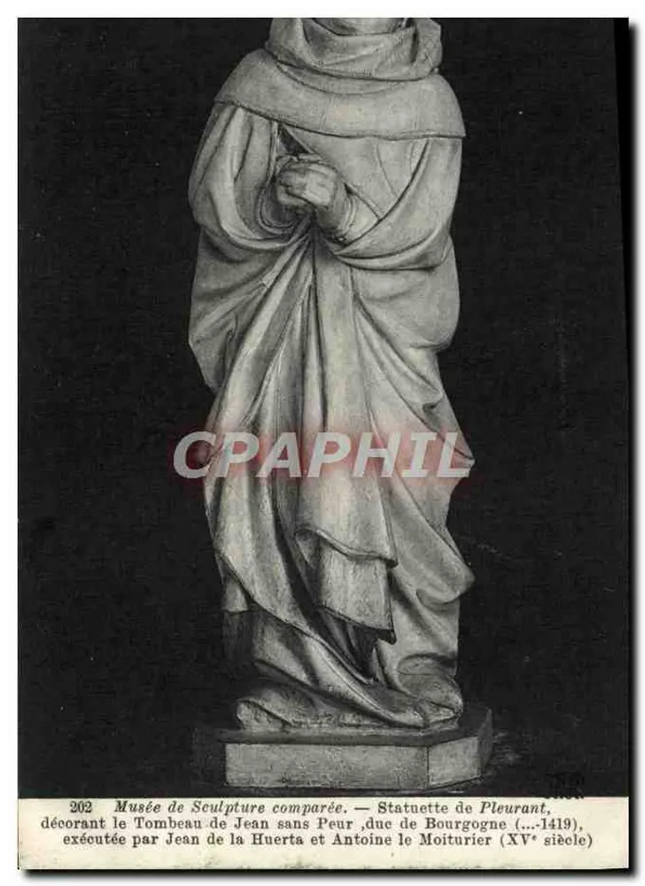 Weinende Statue — Museum für vergleichende Skulptur — ausgeführt von Jean de la Huerta und Antoine le Moiturier (15. Jahrhundert) - Vorderseite