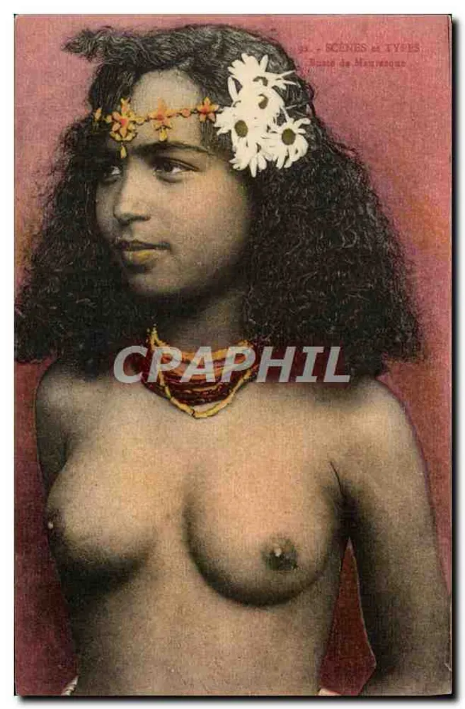 Joven mujer desnuda — Mauritania — Colección Ideal P.S. - Anverso