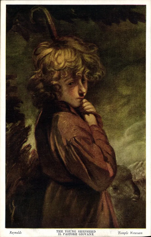 O jovem pastor — pintura de Reynolds — Temple Newsam - Frente