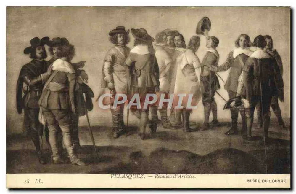 Velasquez — Versammlung von Künstlern — Louvre-Museum - Vorderseite