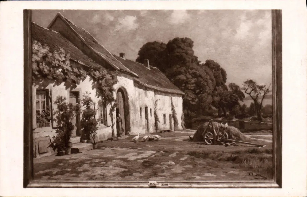 Grenzhäuser in Franenberge (Lothringen) — A. Renaudin — Paris-Salon - Vorderseite