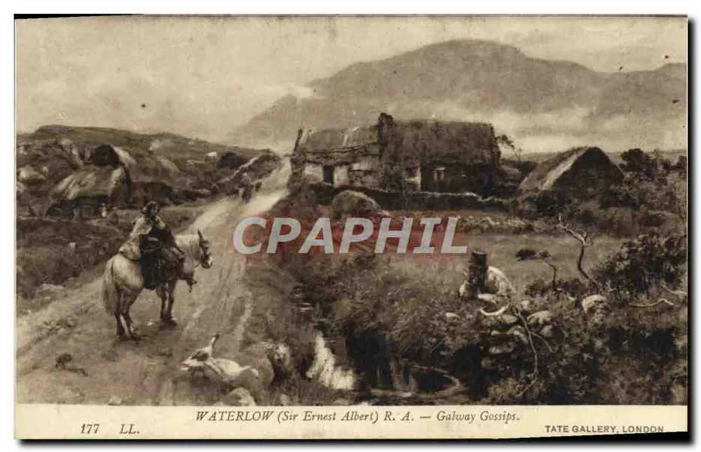 Galway Gossip — Irisches Landschaftsbild — Waterlow (Sir Ernest Albert) R.A. — Tate Gallery, London - Vorderseite