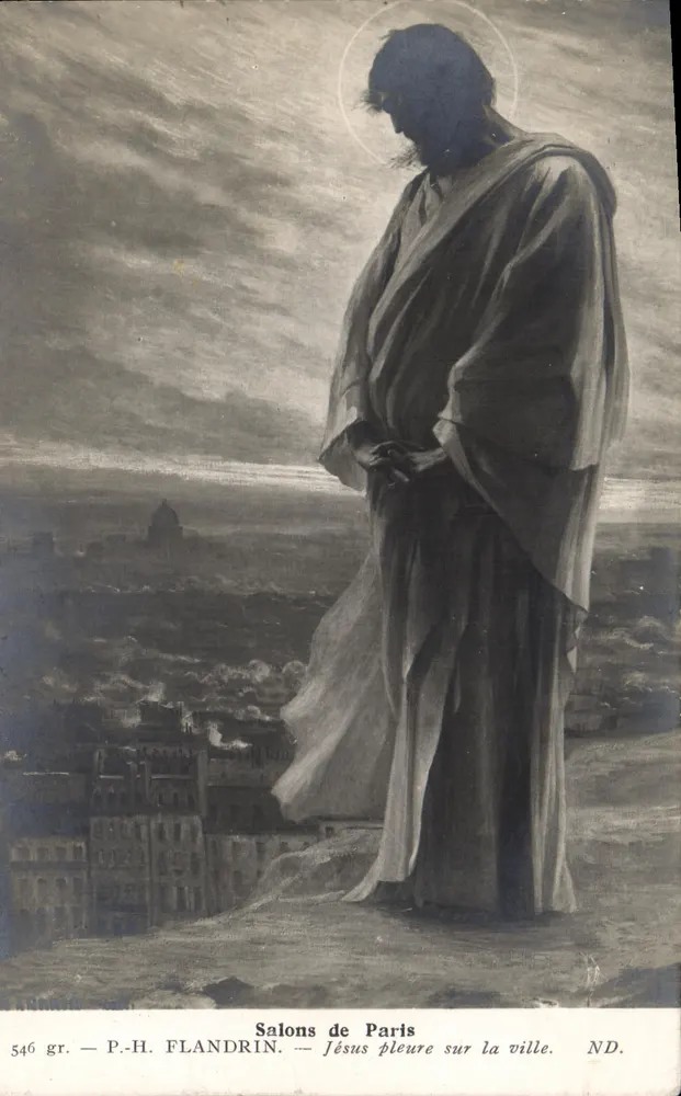 Jesus weint über die Stadt — Salons de Paris — P.-H. FLANDRIN — n° 546 gr. - Vorderseite