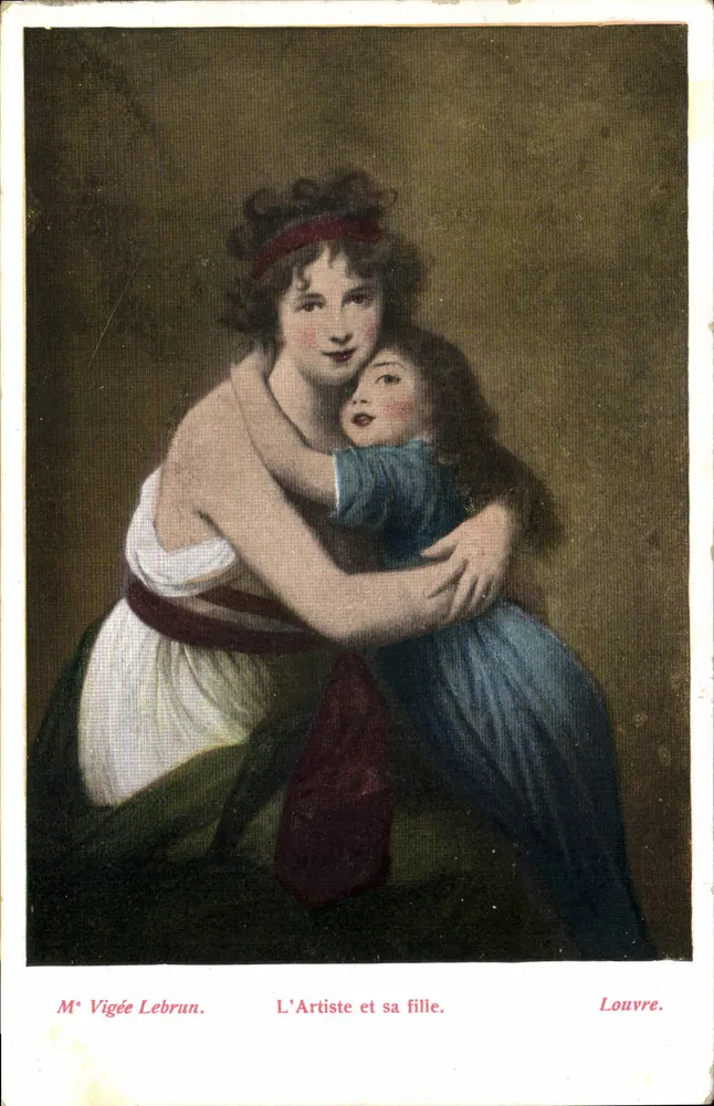 Madame Vigée Lebrun — Die Künstlerin und ihre Tochter — Louvre - Vorderseite
