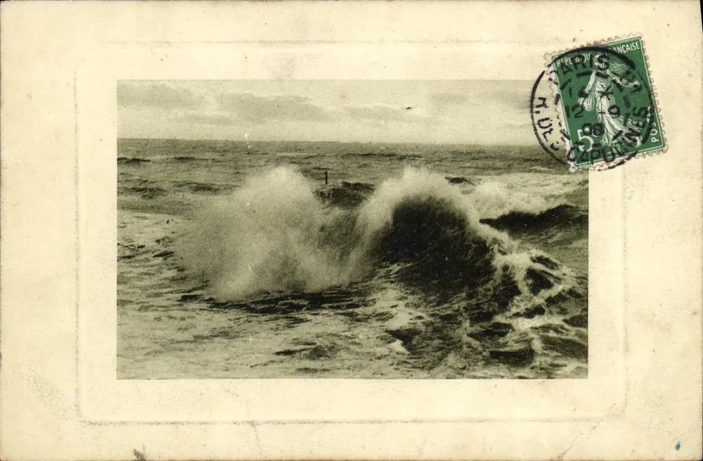 Ondas no mar — editor Paris, série 6000-5 - Frente