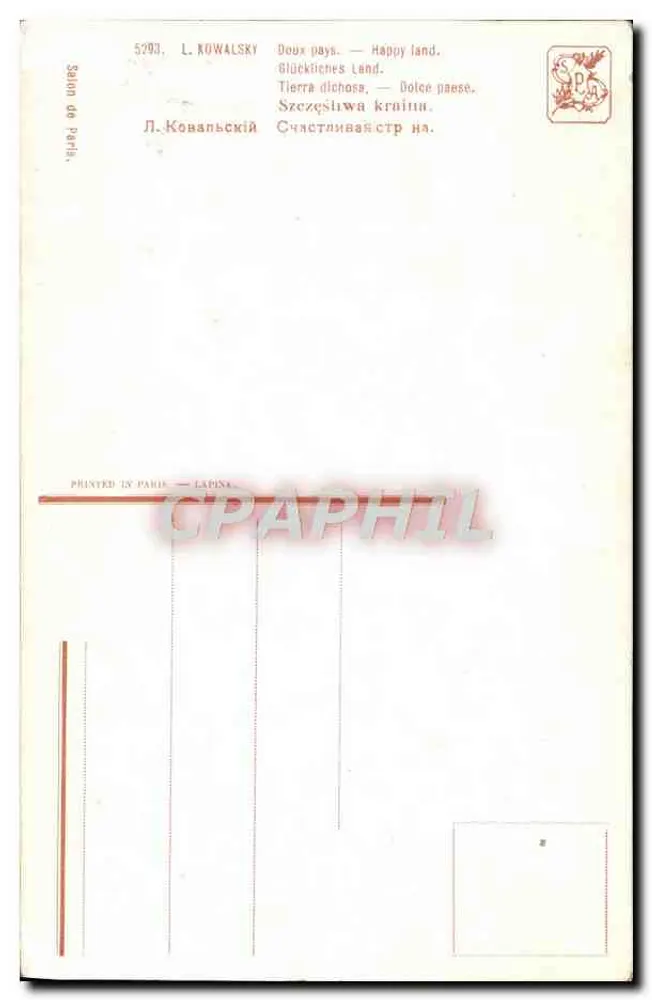 Cena antiga nas ruínas — L. Kowalsky — n°5293 - Verso