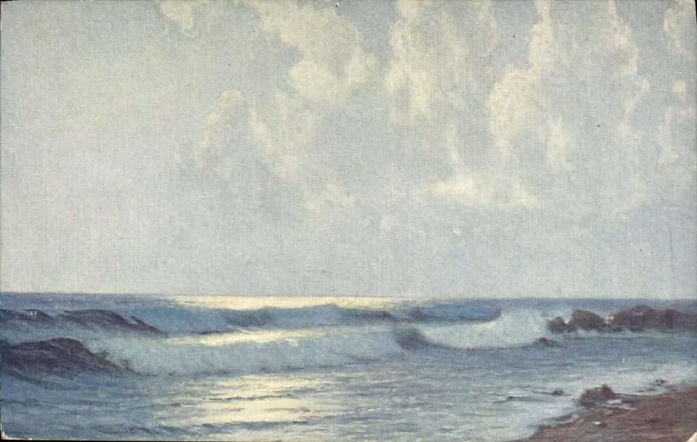 O Mar Negro — O Mar Negro — Czarnе morze — M. Tkachenko — Série 1018 — Salon de Paris - Frente