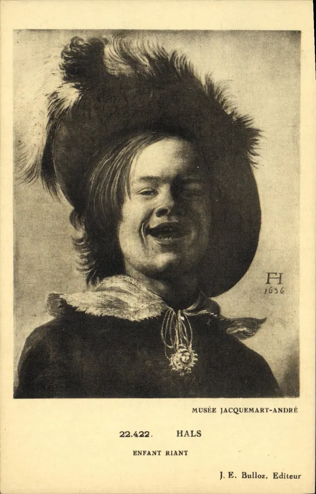 Criança sorrindo — obra de Frans Hals — Museu Jacquemart-André, editor J.E. Bulloz, n° 22.422 - Frente