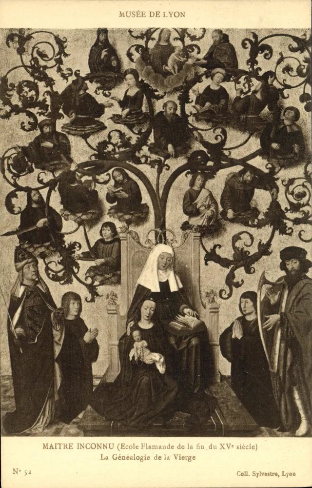 Die Genealogie der Jungfrau — Museum von Lyon — Sammlung Sylvestre, Lyon — Nr. 52 - Vorderseite