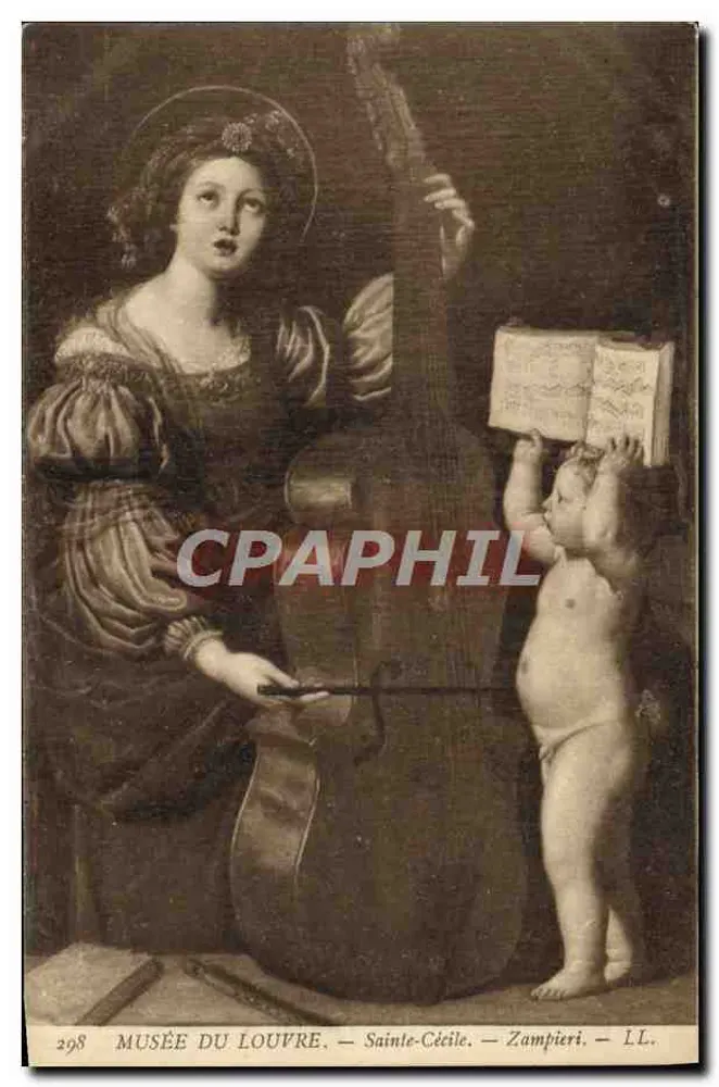 Santa Cecília — Zampieri — Museu do Louvre — n°298 - Frente