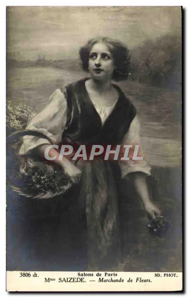 Frau SAIZEDE — Blumenhändlerin — Salons de Paris, ND. PHOT. - Vorderseite