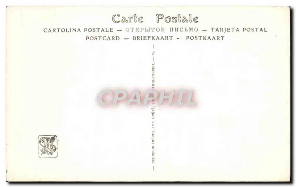 Frau SAIZEDE — Blumenhändlerin — Salons de Paris, ND. PHOT. - Rückseite