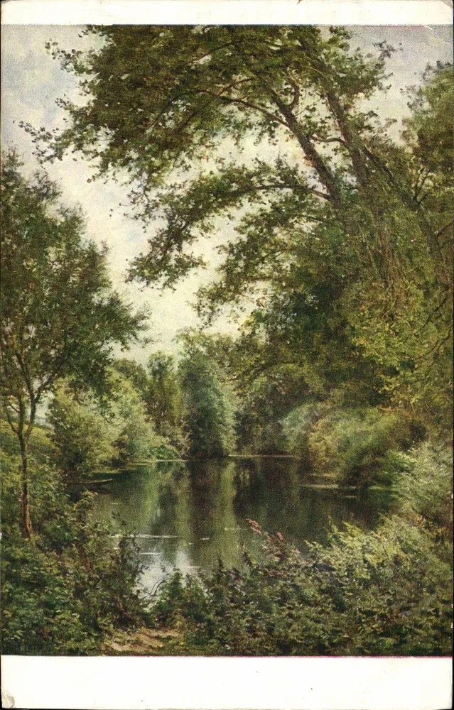 Der See — L'étang — El estanque — Ozero — Staw. — René FATH — Serie 5130 - Vorderseite