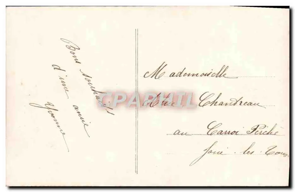 Mann mit Blumenkorb — Frohe Neujahr — Fauvoll 1173 - Rückseite