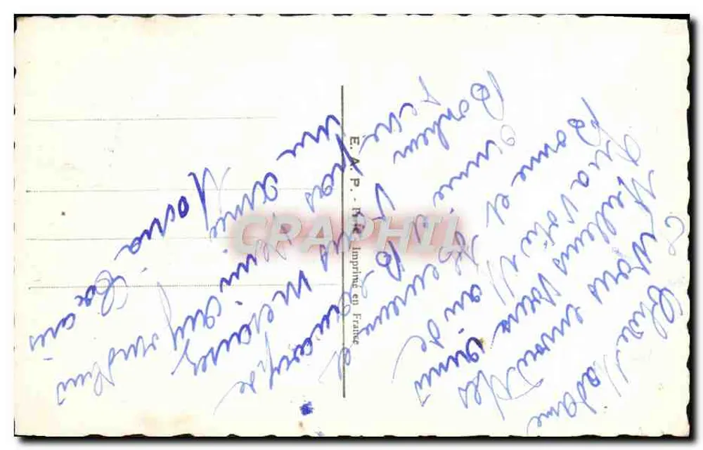 Vila nevada — cartão de felicitações — editor não identificado - Verso