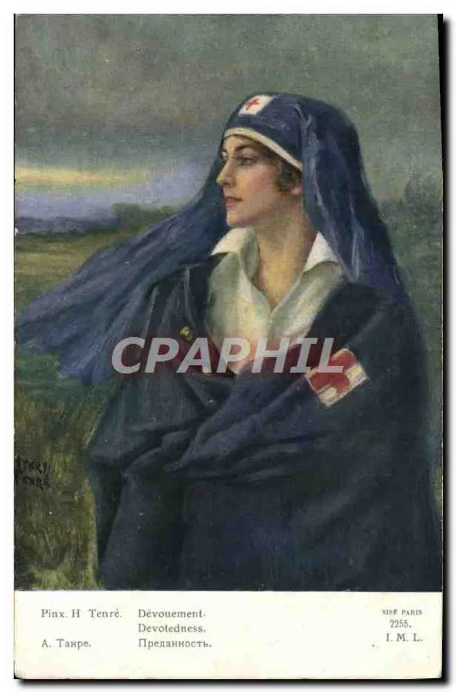 Krankenschwester der Roten Kreuz — Hingabe — Vire Paris 2255, I. M. L. - Vorderseite