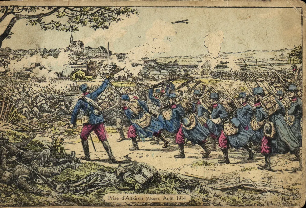Eroberung von Altkirch (Elsass) — August 1914 — Verlag TEV & Cie - Vorderseite