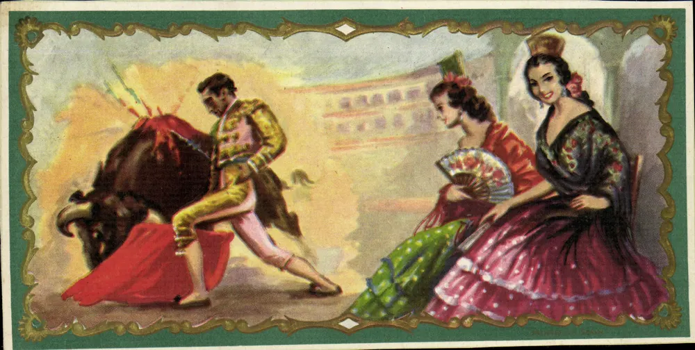 Matador und Zuschauer — Spanien — unbekannter Verleger, Seriennummer nicht sichtbar - Vorderseite