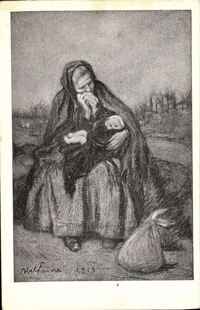 Frau mit Kind — 1915 — Melfaine - Vorderseite