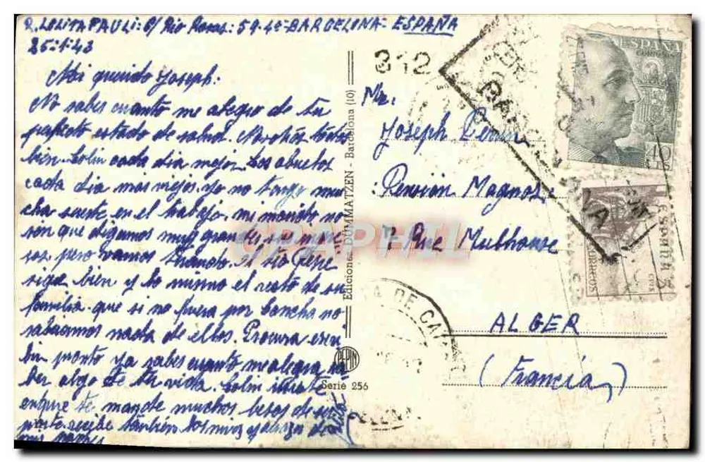 Criança na estação — Adeus e promessa de retorno — Edições DUMMATEZEN, Série 256 - Verso