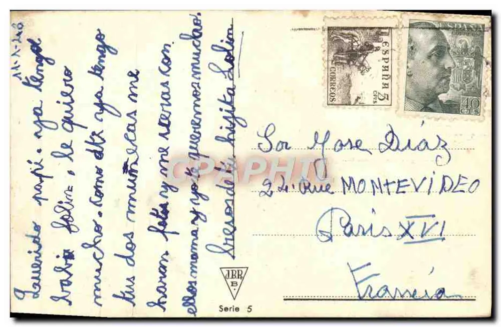 Fille sous la pluie — scène d'école — Mirósa Ranguetes - Rückseite