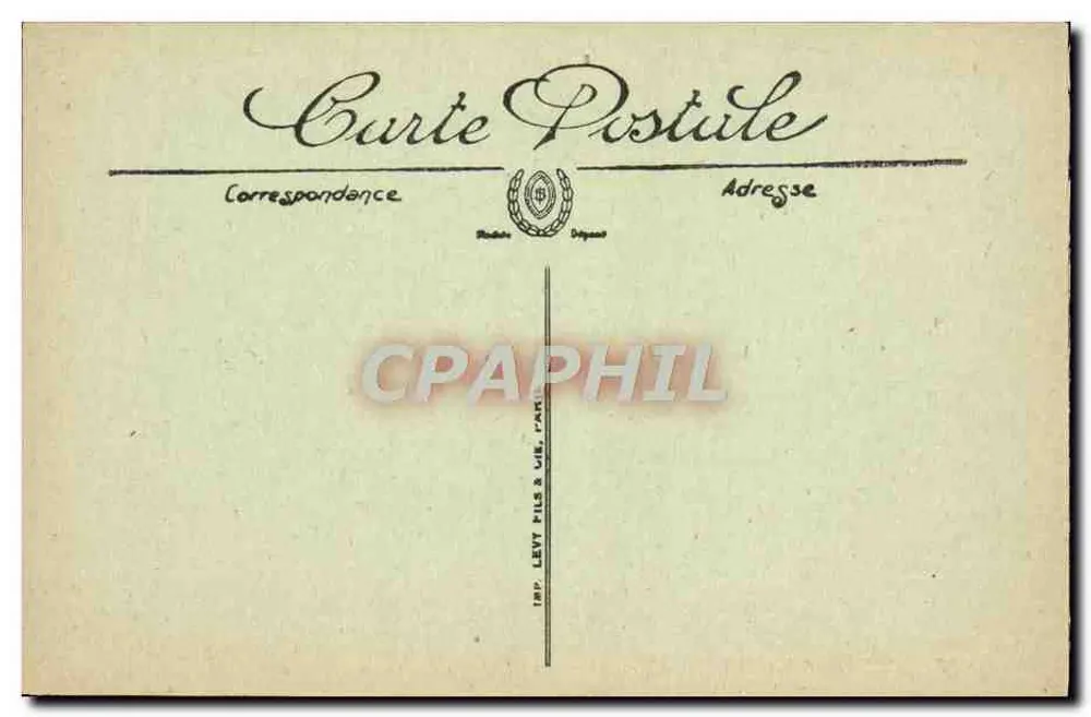 MAISONS-LAFFITTE — Das Schloss — Speisesaal des Grafen d'Artois — LL. - Rückseite