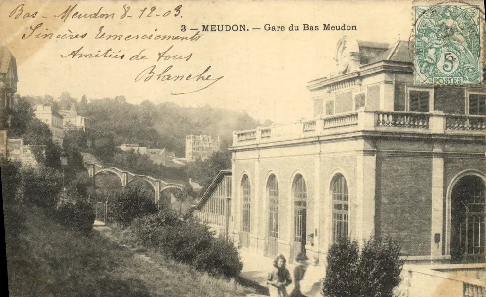 Meudon — Estação do Bas Meudon — editor não identificado, número de série 3 - Frente
