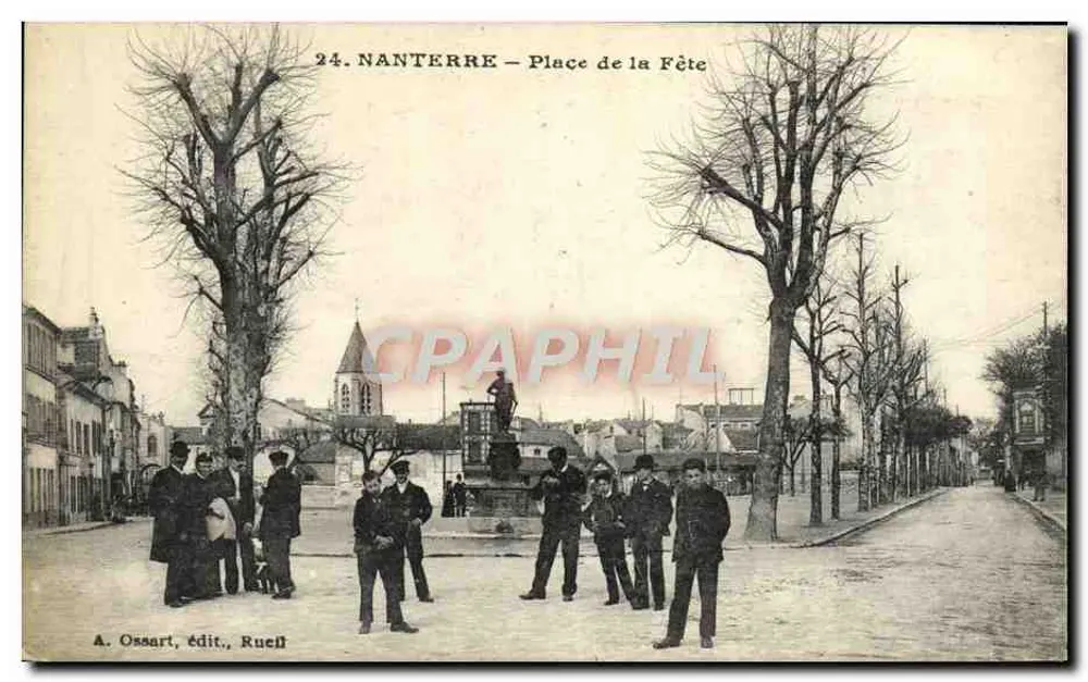 Nanterre — Place de la Fête — A. Ossart, Verlag, Rueill - Vorderseite