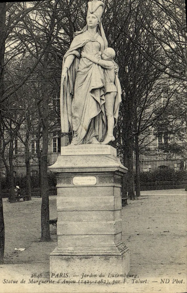 Statue der Marguerite d'Anjou — Luxembourg-Garten — ND Phot. - Vorderseite