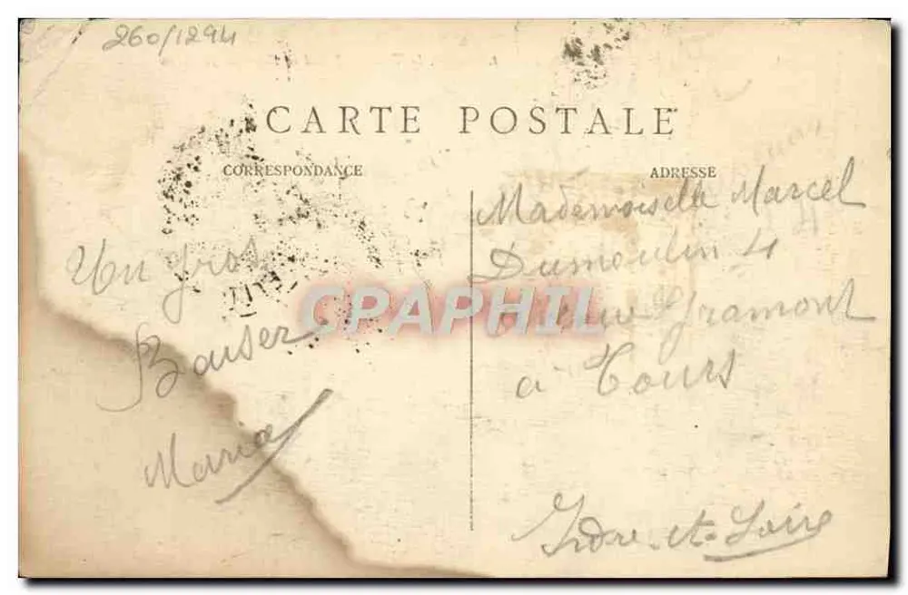 Paris — La Seine, la Tour Eiffel et le Champ de Mars — C. M. n° 182 - Rückseite