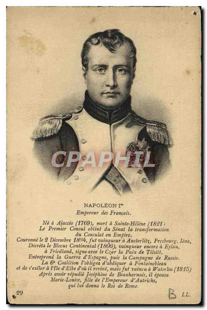 Napoleon I — Kaiser der Franzosen — unbekannter Verlag, Nr. 20 - Vorderseite