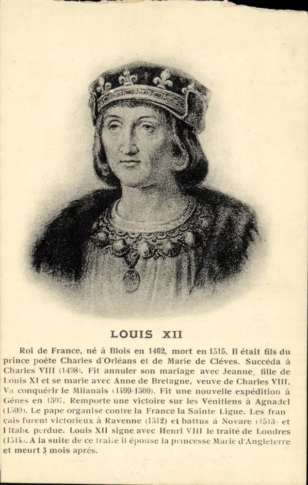 Louis XII — König von Frankreich (1462-1515) — R. Dorange, Verlag, Tours - Vorderseite