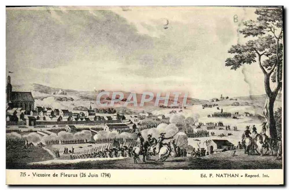 Vitória de Fleurus (26 de Junho de 1794) — Ed. F. NATHAN - Reprod. Int. - n°715 - Frente