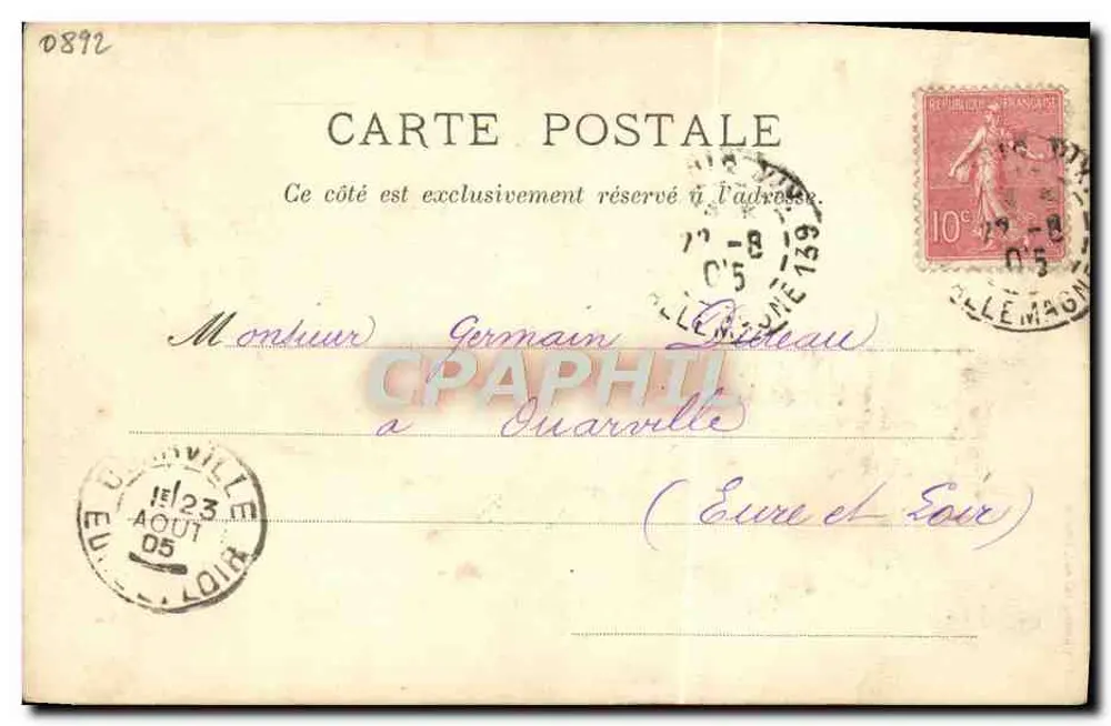 Soldados diante de um portal — Les Mots Historiques — C. Charlier, editor, Saumur - Verso