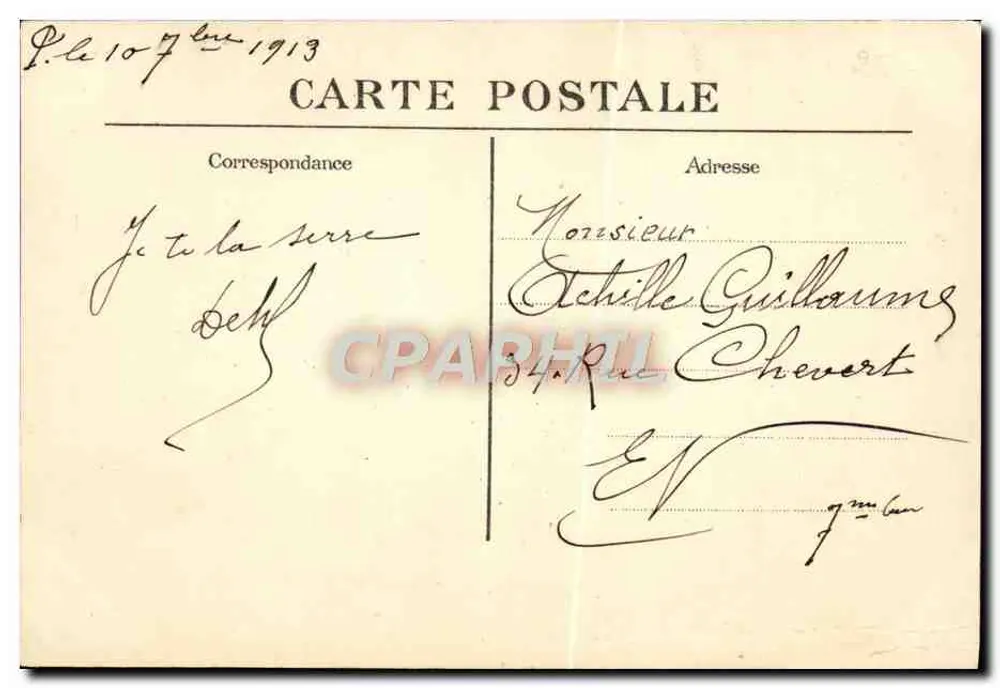 Mort de Napoléon — Duc de Reichstadt au Château de Schöenbrunn (à Vienne) — éditeur J.H. - Verso