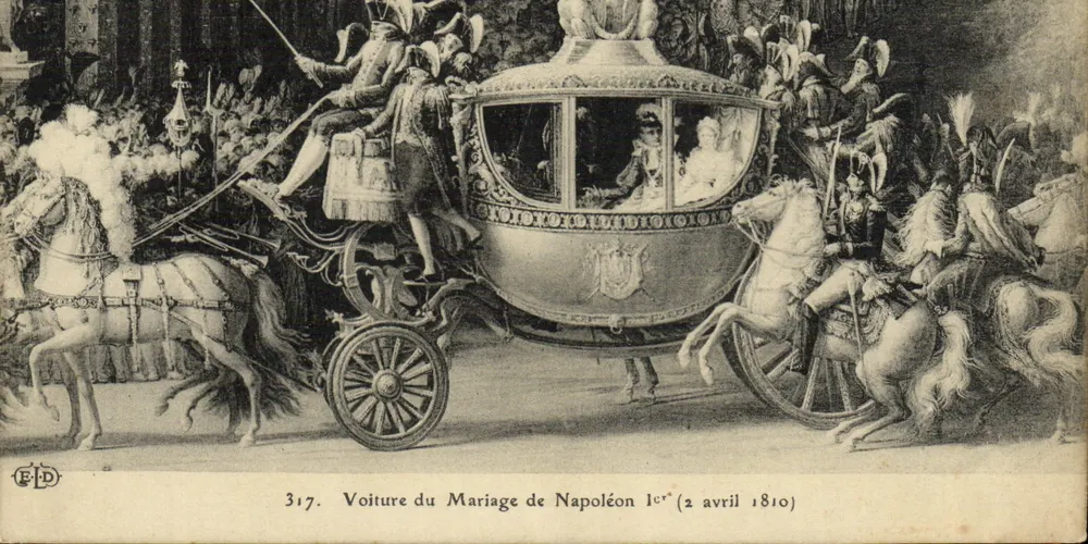Hochzeitskutsche Napoleons I. — 2. April 1810 — Verlag F.D. Nr. 317 - Vorderseite