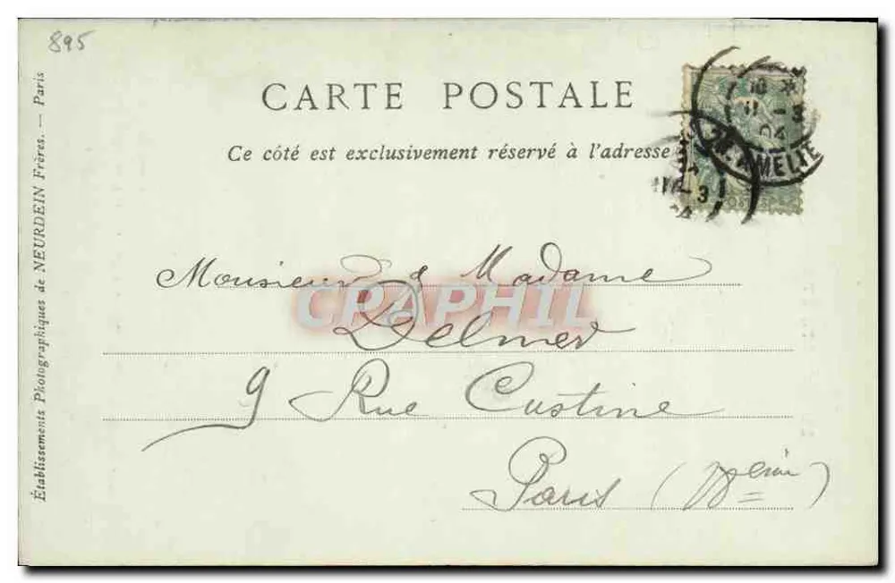 Kommission von Bonaparte an Kleber — Verlag ND Phot, Nr. 93 - Rückseite